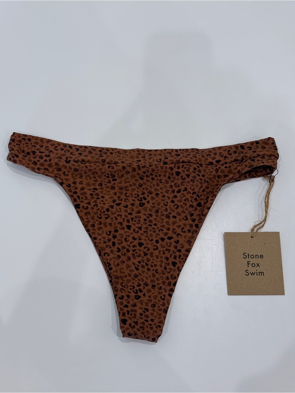 Stone Fox Swim Yucca Bikini Bottom - Baby Cheetah - L